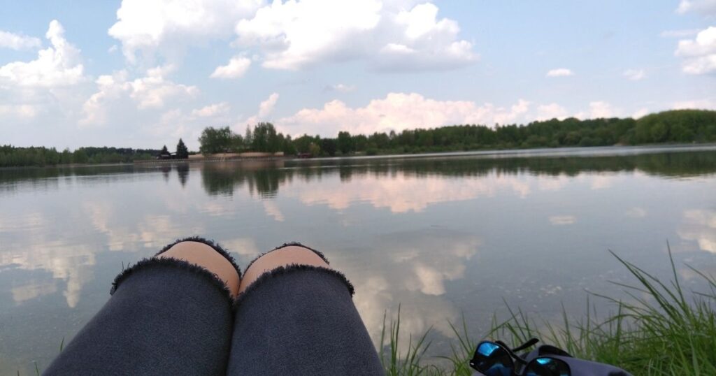 alone at the lake